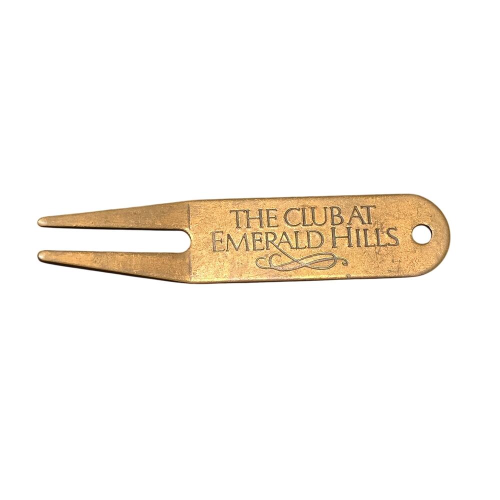 Vintage The Club at Emerald Hills Hollywood Florida Metal Golf Divot Repair Tool